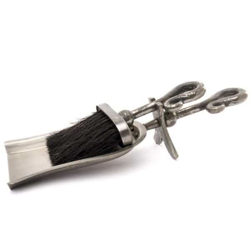 AntiquePewterCrookHandledHearthTidy