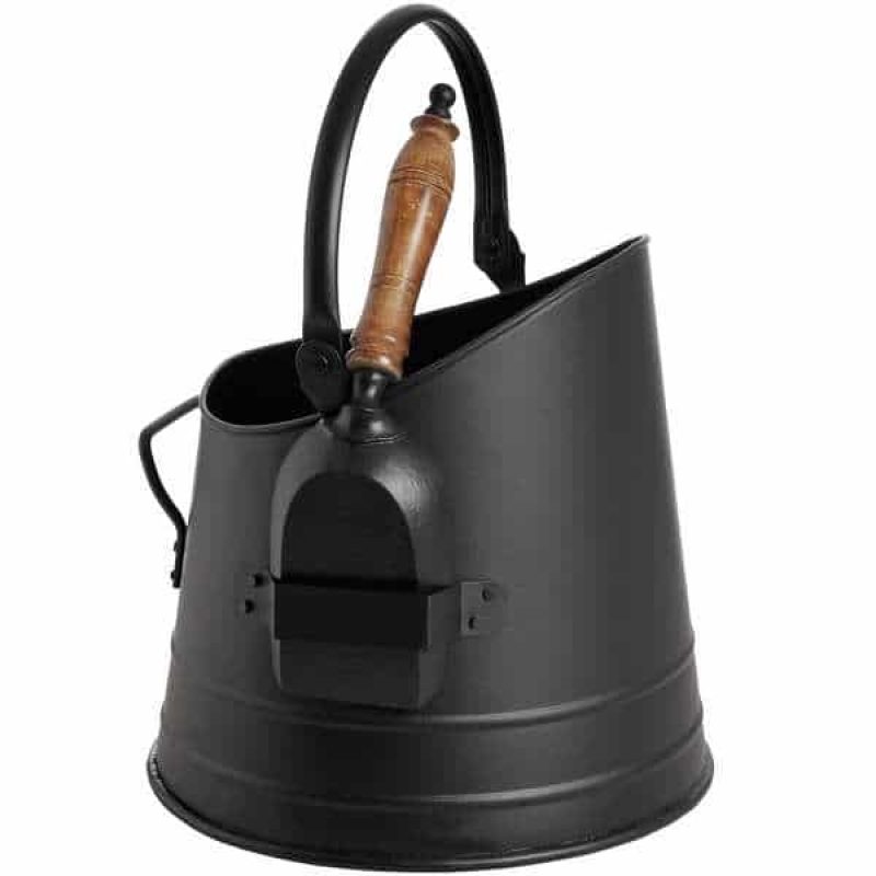BlackCoalBucketwithTeakHandleShovel