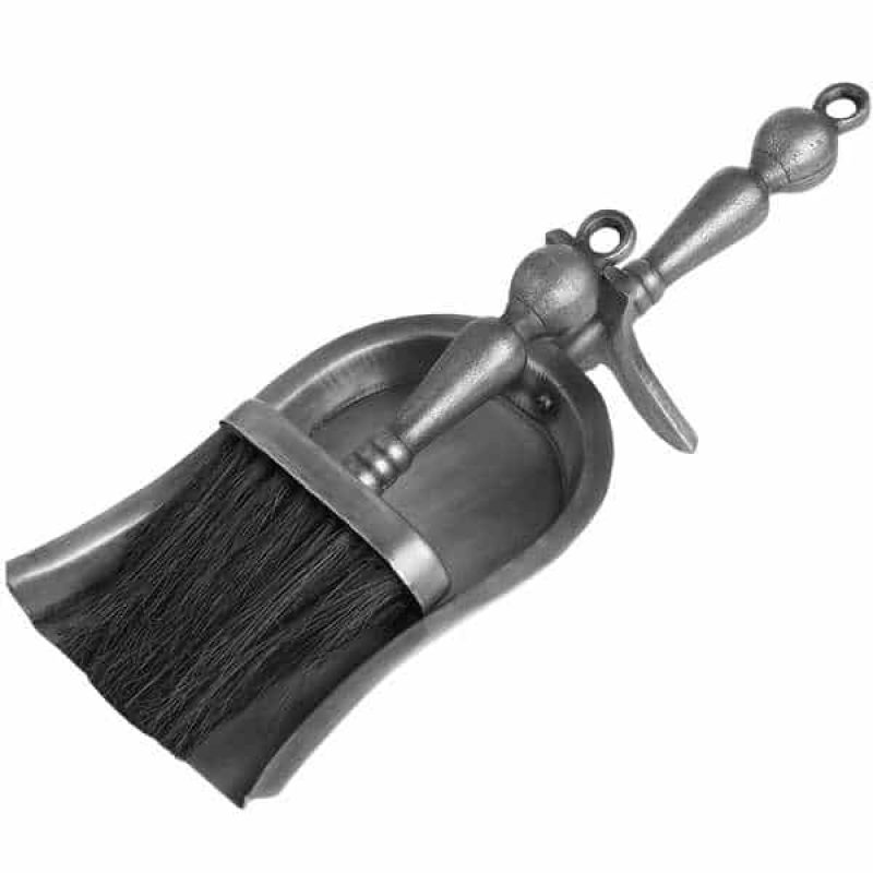 HearthTidySetInAntiquePewterEffectFinish